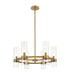 Z-Lite Canada - Six Light Chandelier - Datus - Rubbed Brass- Union Lighting Luminaires Decor