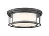 Z-Lite Canada - Three Light Flush Mount - Willow - Bronze- Union Lighting Luminaires Decor