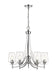 Z-Lite Canada - Five Light Chandelier - Joliet - Chrome- Union Lighting Luminaires Decor