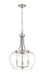 Z-Lite Canada - Three Light Pendant - Joliet - Brushed Nickel- Union Lighting Luminaires Decor