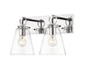 Z-Lite Canada - Two Light Vanity - Harper - Chrome- Union Lighting Luminaires Decor