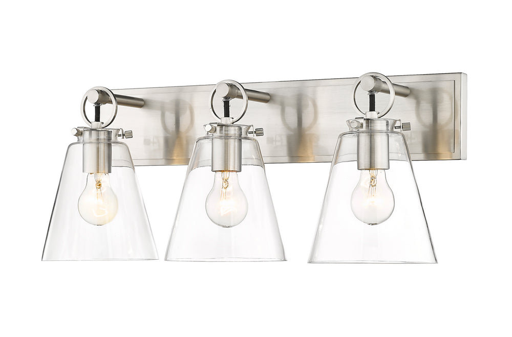 Z-Lite Canada - Three Light Vanity - Harper - Brushed Nickel- Union Lighting Luminaires Decor