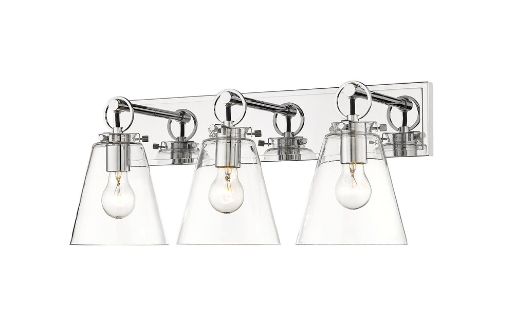 Z-Lite Canada - Three Light Vanity - Harper - Chrome- Union Lighting Luminaires Decor