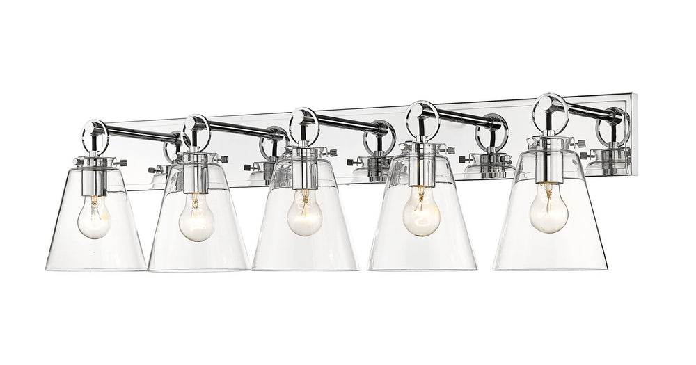 Z-Lite Canada - Five Light Vanity - Harper - Chrome- Union Lighting Luminaires Decor