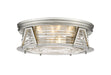 Z-Lite Canada - Four Light Flush Mount - Cape Harbor - Brushed Nickel- Union Lighting Luminaires Decor