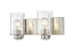 Z-Lite Canada - Two Light Vanity - Beckett - Brushed Nickel- Union Lighting Luminaires Decor