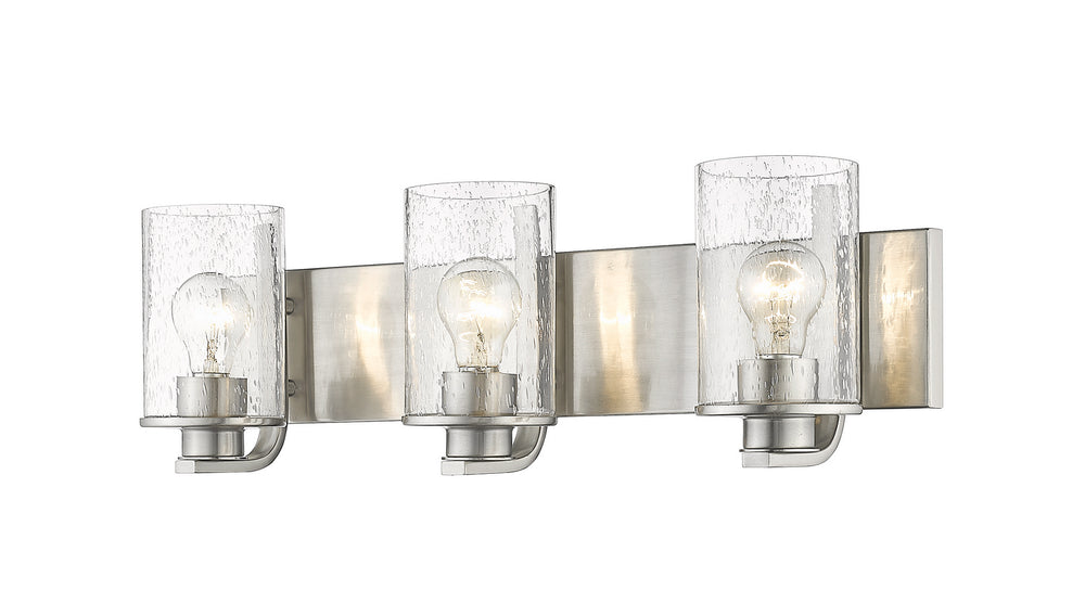 Z-Lite Canada - Three Light Vanity - Beckett - Brushed Nickel- Union Lighting Luminaires Decor