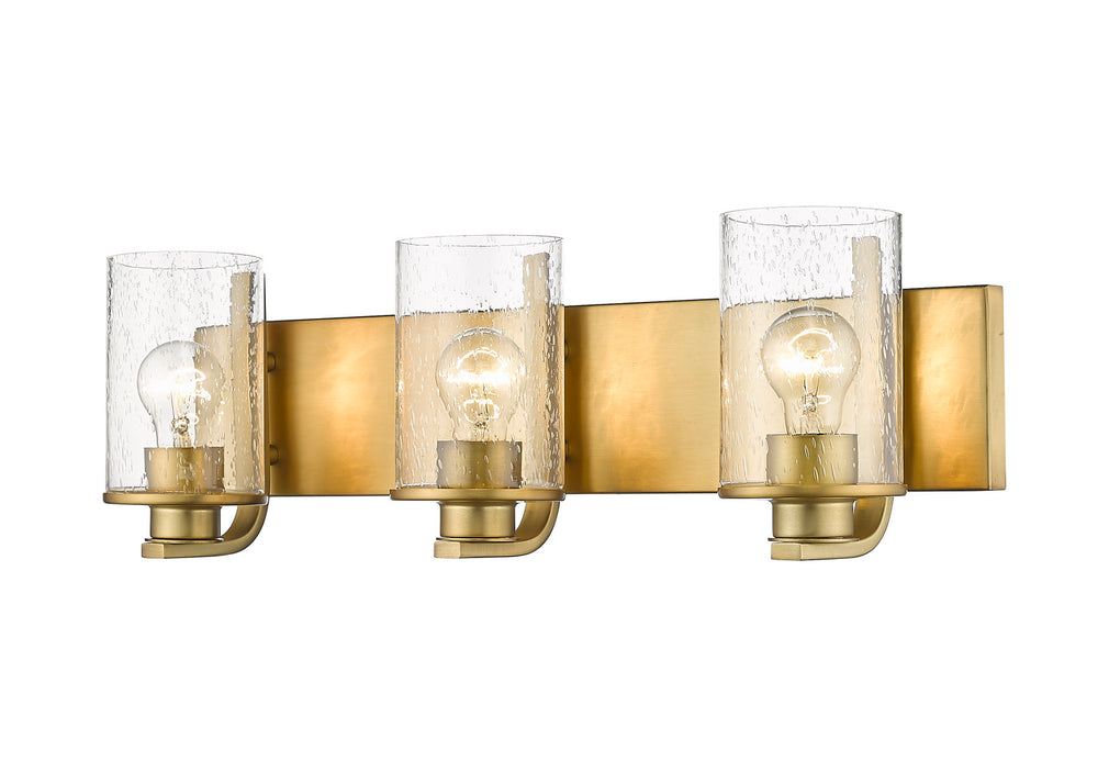 Z-Lite Canada - Three Light Vanity - Beckett - Olde Brass- Union Lighting Luminaires Decor