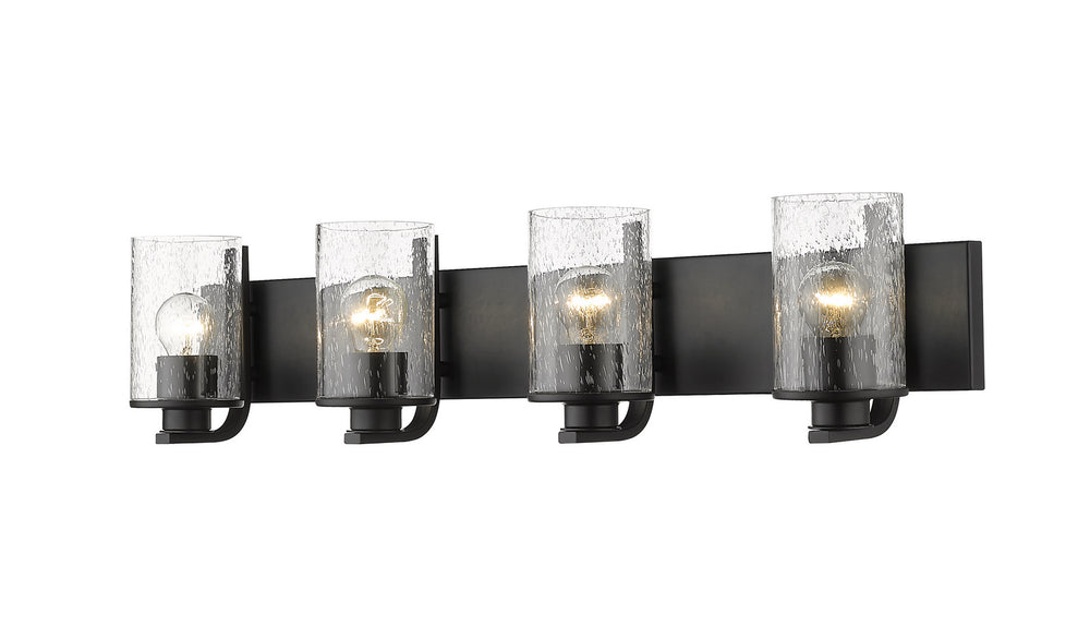Z-Lite Canada - Four Light Vanity - Beckett - Matte Black- Union Lighting Luminaires Decor