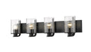 Z-Lite Canada - Four Light Vanity - Beckett - Matte Black- Union Lighting Luminaires Decor