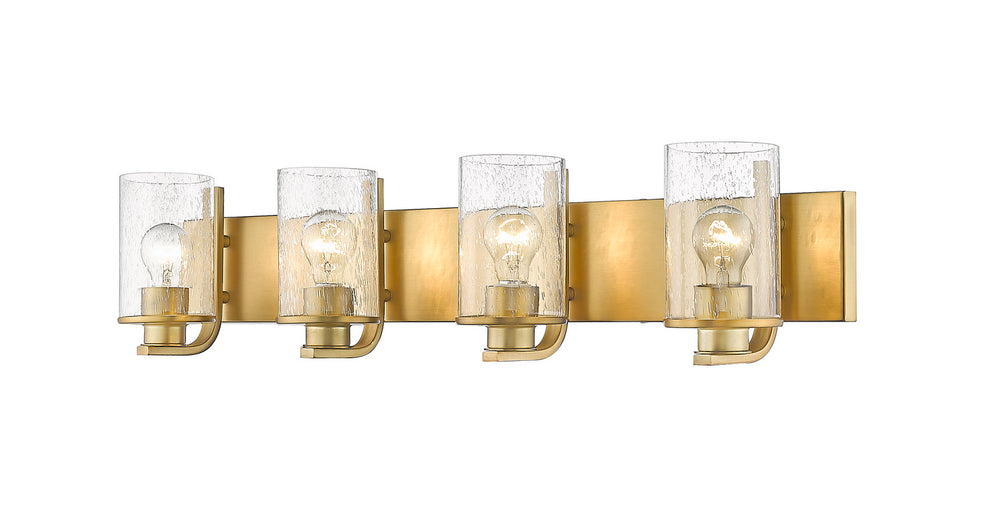 Z-Lite Canada - Four Light Vanity - Beckett - Olde Brass- Union Lighting Luminaires Decor