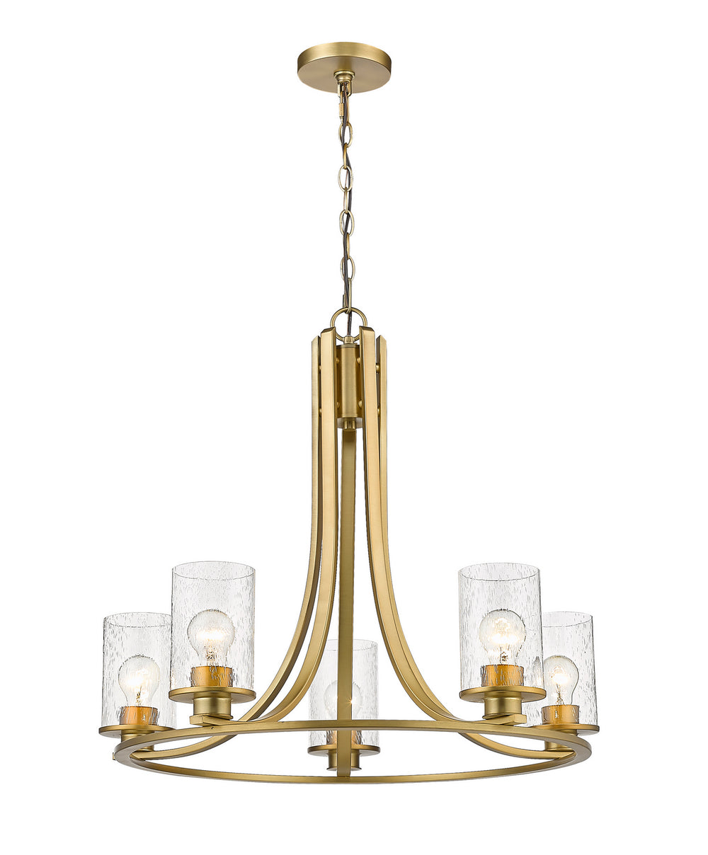Z-Lite Canada - Five Light Chandelier - Beckett - Olde Brass- Union Lighting Luminaires Decor