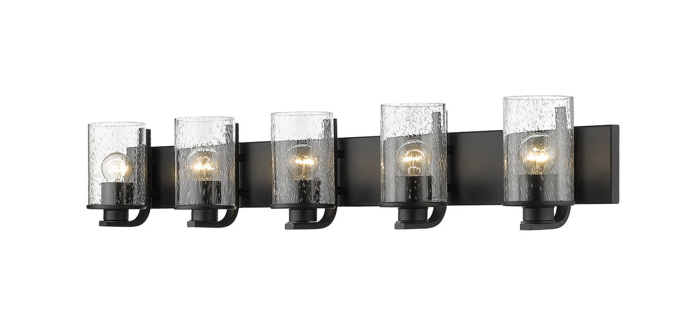 Z-Lite Canada - Five Light Vanity - Beckett - Matte Black- Union Lighting Luminaires Decor