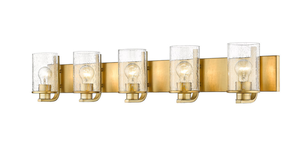 Z-Lite Canada - Five Light Vanity - Beckett - Olde Brass- Union Lighting Luminaires Decor