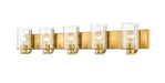 Z-Lite Canada - Five Light Vanity - Beckett - Olde Brass- Union Lighting Luminaires Decor