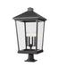 Z-Lite Canada - Four Light Outdoor Pier Mounted Fixture - Beacon - Black- Union Lighting Luminaires Decor