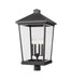 Z-Lite Canada - Four Light Outdoor Post Mount Fixture - Beacon - Black- Union Lighting Luminaires Decor
