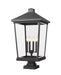 Z-Lite Canada - Four Light Outdoor Pier Mounted Fixture - Beacon - Black- Union Lighting Luminaires Decor