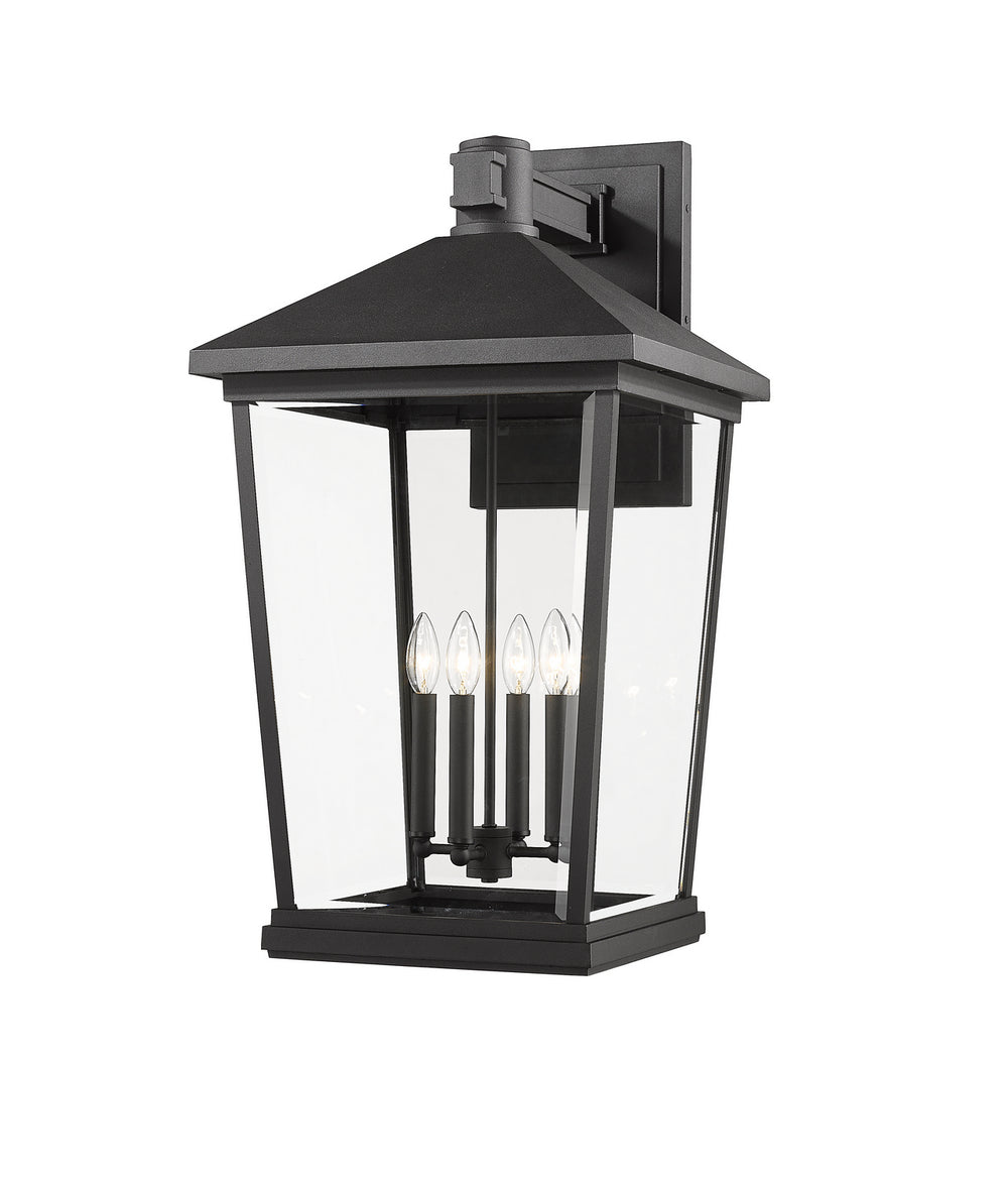 Z-Lite Canada - Four Light Outdoor Wall Light - Beacon - Black- Union Lighting Luminaires Decor