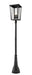 Z-Lite Canada - Four Light Outdoor Post Mounted Fixture - Seoul - Black- Union Lighting Luminaires Decor