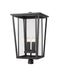 Z-Lite Canada - Four Light Outdoor Post Mount Fixture - Seoul - Black- Union Lighting Luminaires Decor