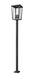 Z-Lite Canada - Four Light Outdoor Post Mounted Fixture - Seoul - Black- Union Lighting Luminaires Decor