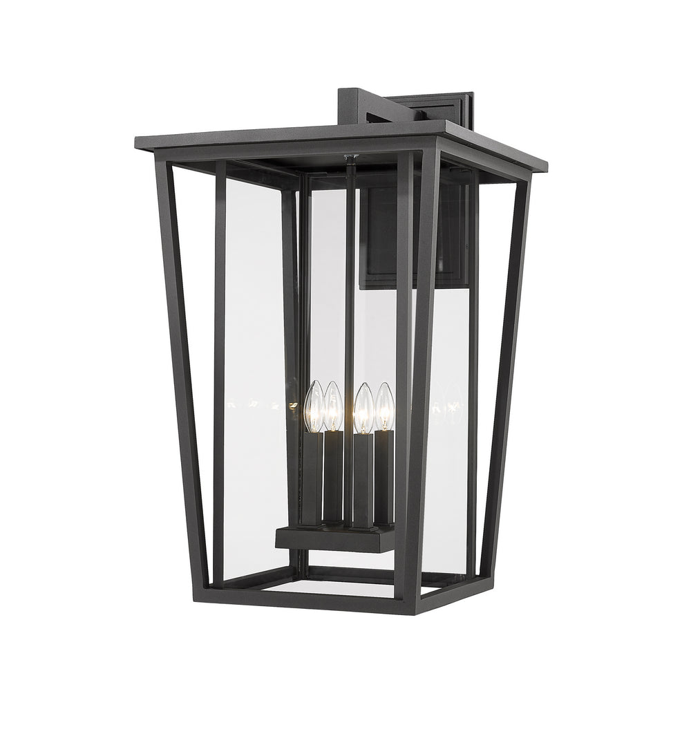 Z-Lite Canada - Four Light Outdoor Wall Light - Seoul - Black- Union Lighting Luminaires Decor