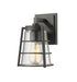 Z-Lite Canada - One Light Outdoor Wall Mount - Helix - Black- Union Lighting Luminaires Decor