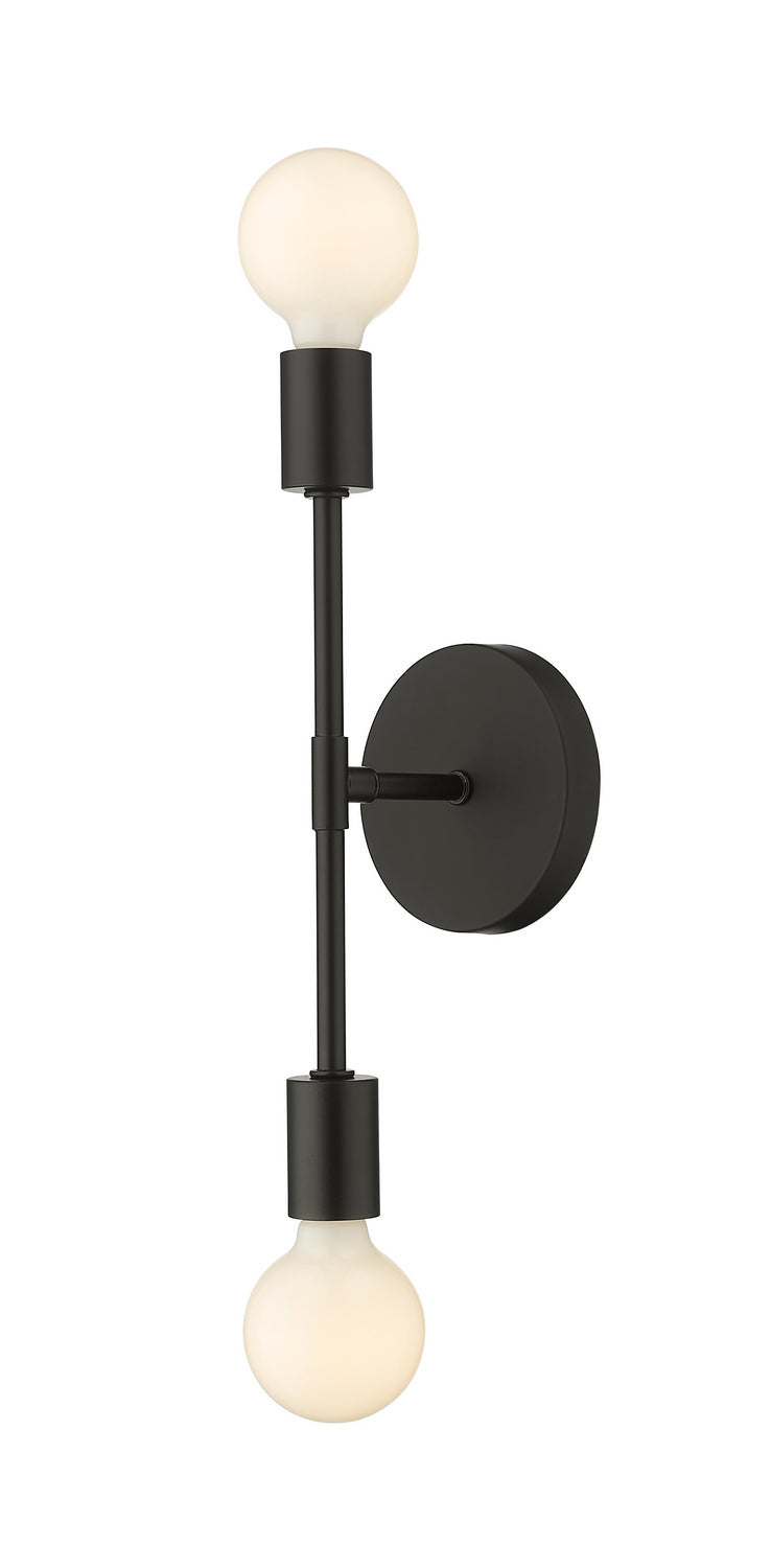 Z-Lite Canada - Two Light Wall Sconce - Modernist - Matte Black- Union Lighting Luminaires Decor