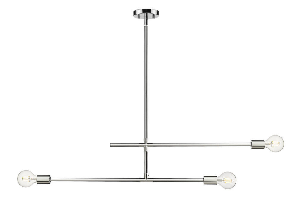 Z-Lite Canada - Three Light Chandelier - Modernist - Chrome- Union Lighting Luminaires Decor
