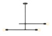 Z-Lite Canada - Three Light Chandelier - Modernist - Matte Black- Union Lighting Luminaires Decor