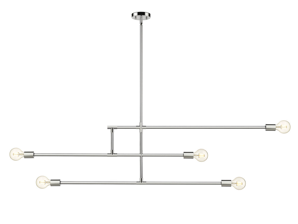Z-Lite Canada - Five Light Chandelier - Modernist - Chrome- Union Lighting Luminaires Decor