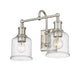 Z-Lite Canada - Two Light Vanity - Bryant - Brushed Nickel- Union Lighting Luminaires Decor