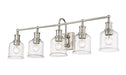 Z-Lite Canada - Five Light Vanity - Bryant - Brushed Nickel- Union Lighting Luminaires Decor