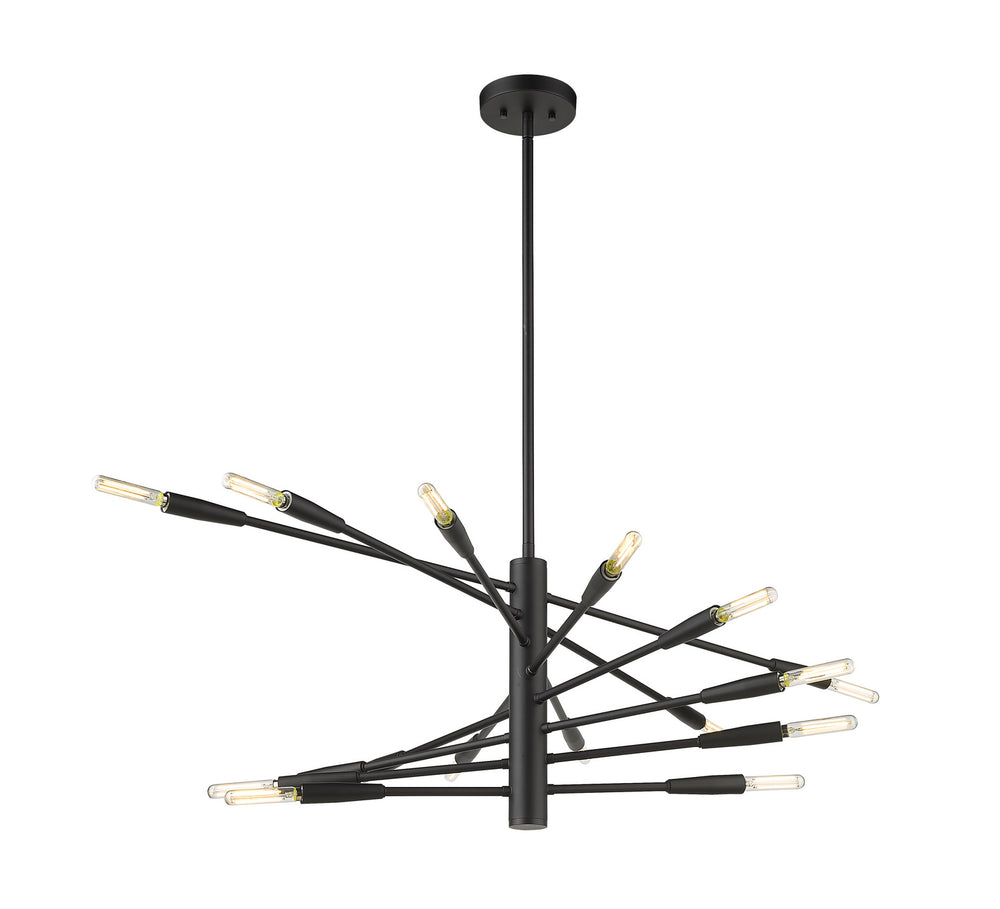 Z-Lite Canada - 16 Light Chandelier - Ascension - Matte Black- Union Lighting Luminaires Decor