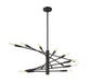 Z-Lite Canada - 16 Light Chandelier - Ascension - Matte Black- Union Lighting Luminaires Decor