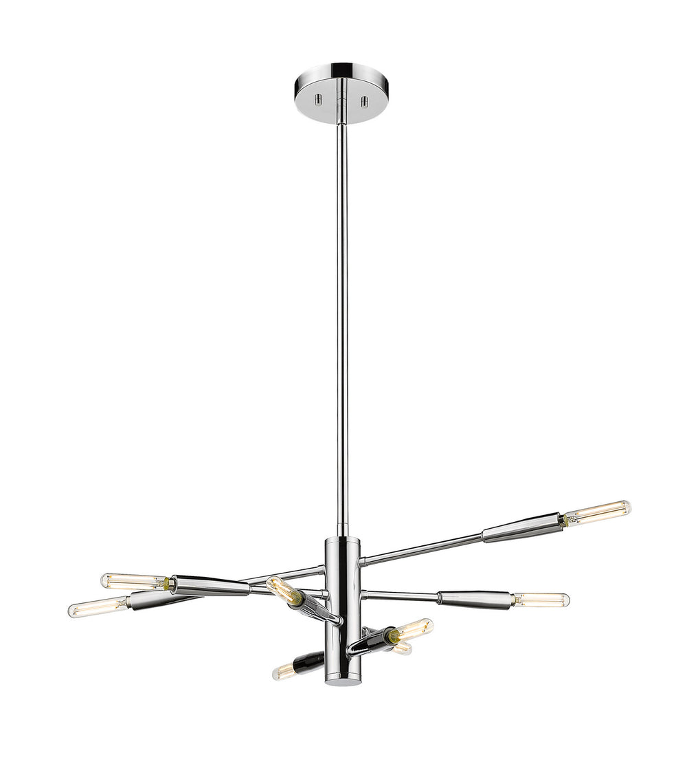 Z-Lite Canada - Eight Light Chandelier - Ascension - Chrome- Union Lighting Luminaires Decor