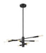 Z-Lite Canada - Eight Light Chandelier - Ascension - Matte Black- Union Lighting Luminaires Decor