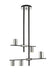 Z-Lite Canada - Five Light Chandelier - Calumet - Matte Black + Polished Nickel- Union Lighting Luminaires Decor