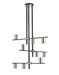 Z-Lite Canada - Nine Light Chandelier - Calumet - Matte Black + Polished Nickel- Union Lighting Luminaires Decor