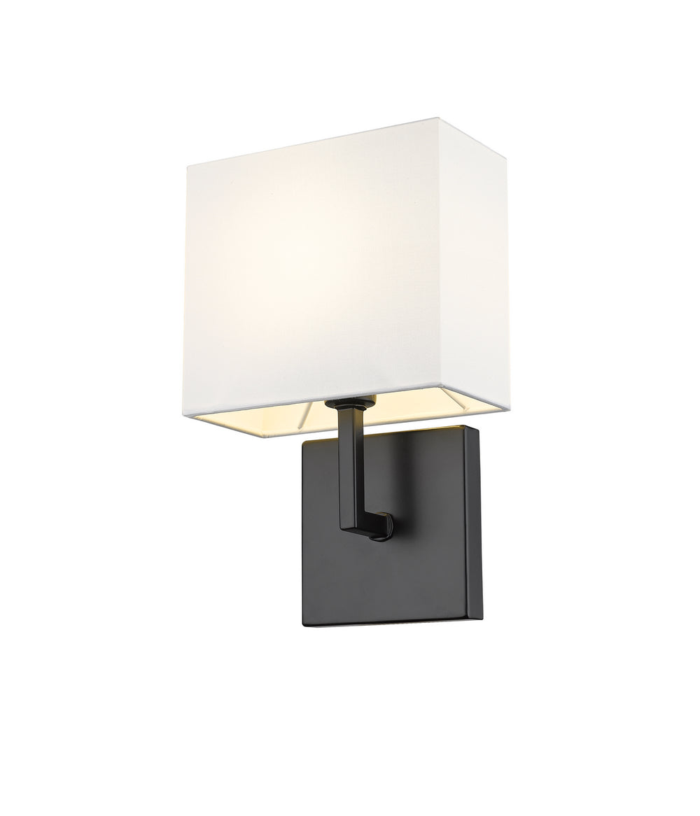 Z-Lite Canada - One Light Wall Sconce - Saxon - Matte Black- Union Lighting Luminaires Decor