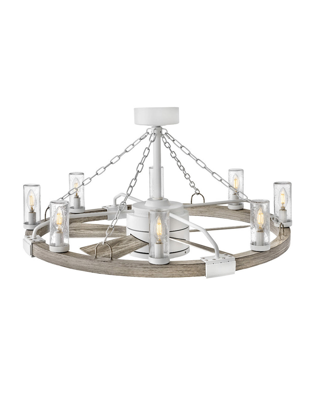 Hinkley Canada - 36" with 28" LED Smart Fandelier - Sawyer - Matte White- Union Lighting Luminaires Decor