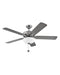 Hinkley Canada - 52"Ceiling Fan - Metro Illuminated - Brushed Nickel- Union Lighting Luminaires Decor