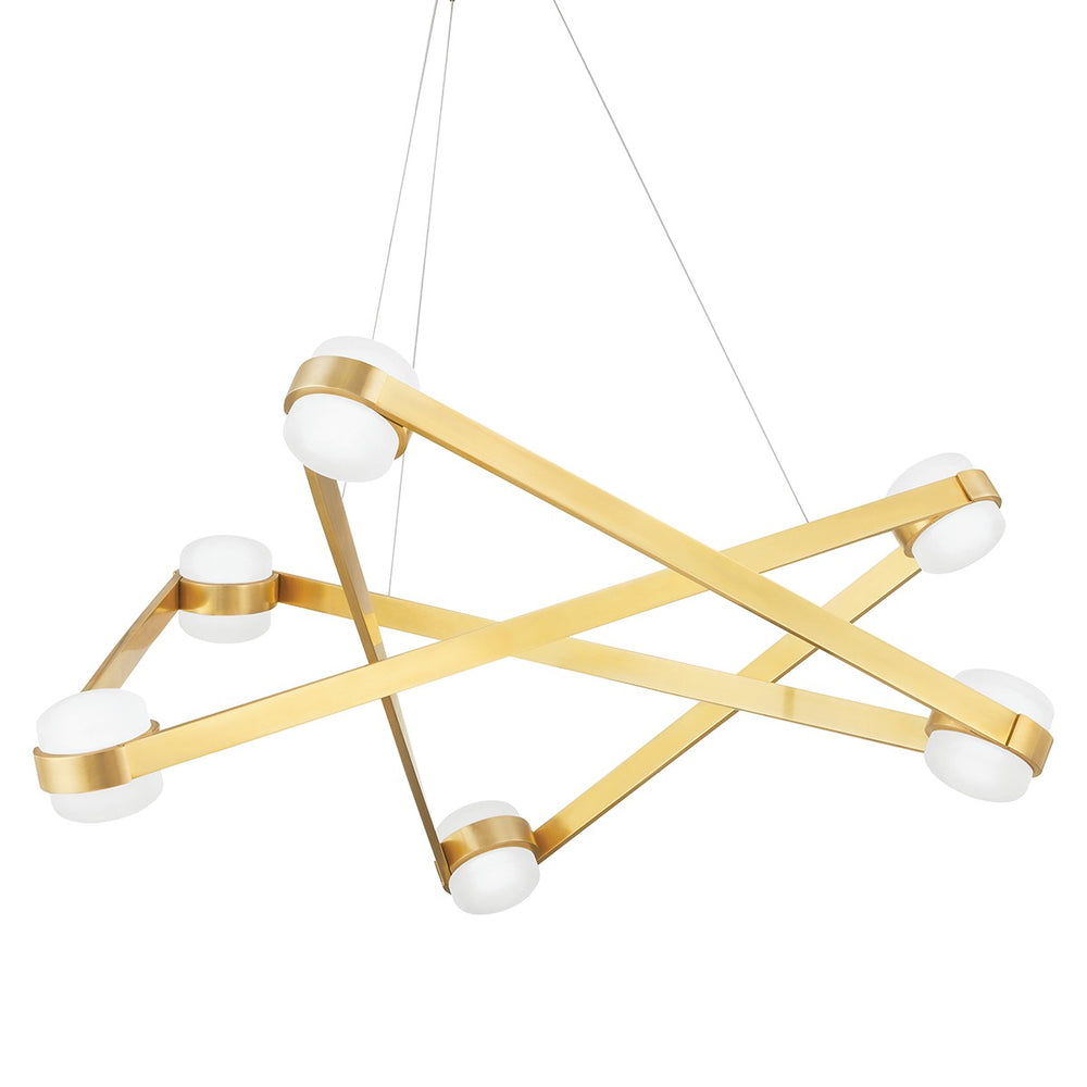 Hudson Valley Canada - LED Chandelier - Orbit - Aged Brass- Union Lighting Luminaires Decor