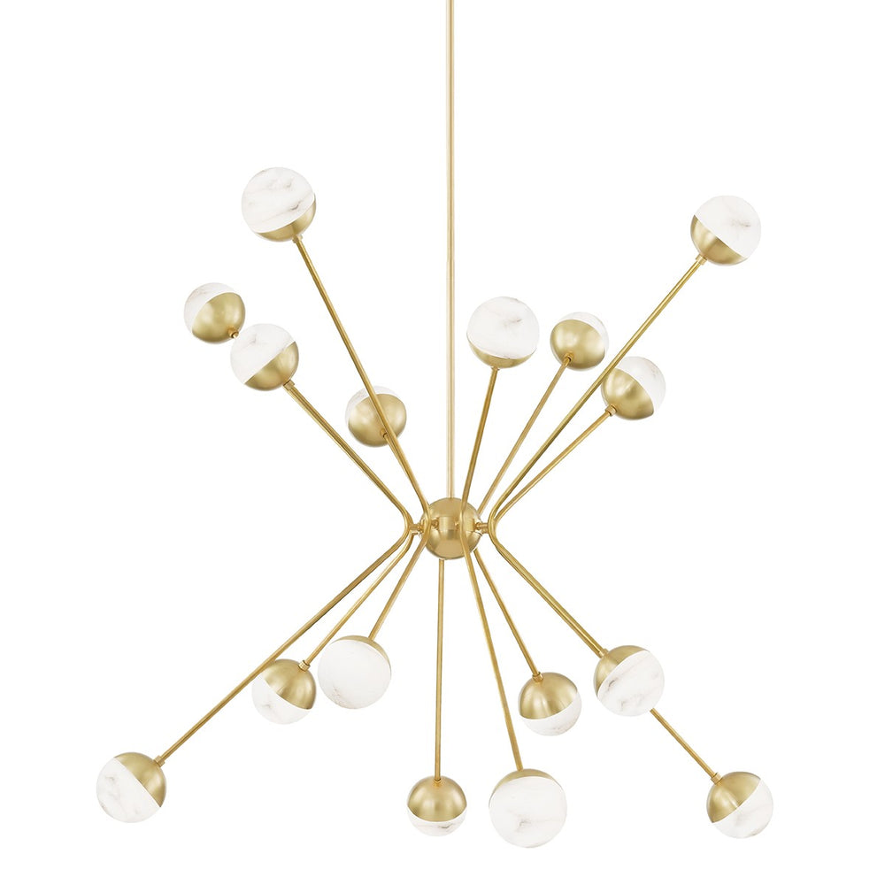 Hudson Valley Canada - LED Chandelier - Saratoga - Aged Brass- Union Lighting Luminaires Decor