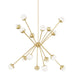 Hudson Valley Canada - LED Chandelier - Saratoga - Aged Brass- Union Lighting Luminaires Decor