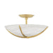 Hudson Valley Canada - Four Light Semi Flush Mount - Wheatley - Aged Brass- Union Lighting Luminaires Decor