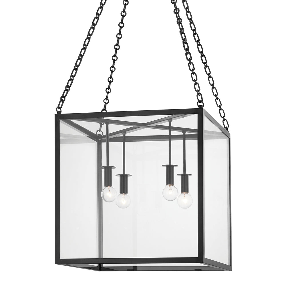 Hudson Valley Canada - Four Light Lantern - Catskill - Aged Iron- Union Lighting Luminaires Decor