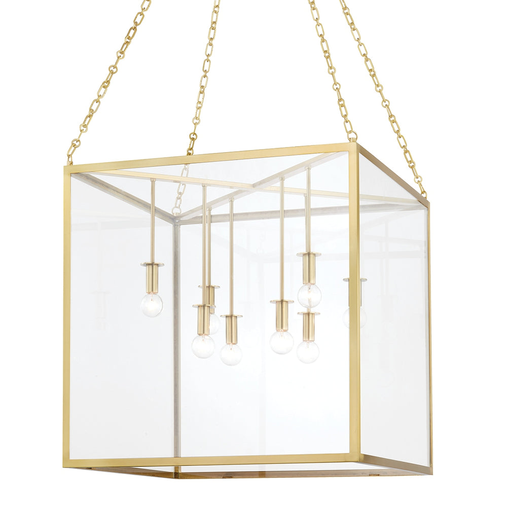 Hudson Valley Canada - Eight Light Lantern - Catskill - Aged Brass- Union Lighting Luminaires Decor