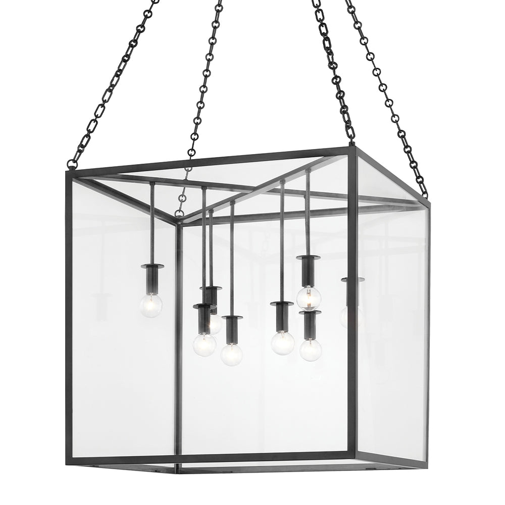 Hudson Valley Canada - Eight Light Lantern - Catskill - Aged Iron- Union Lighting Luminaires Decor